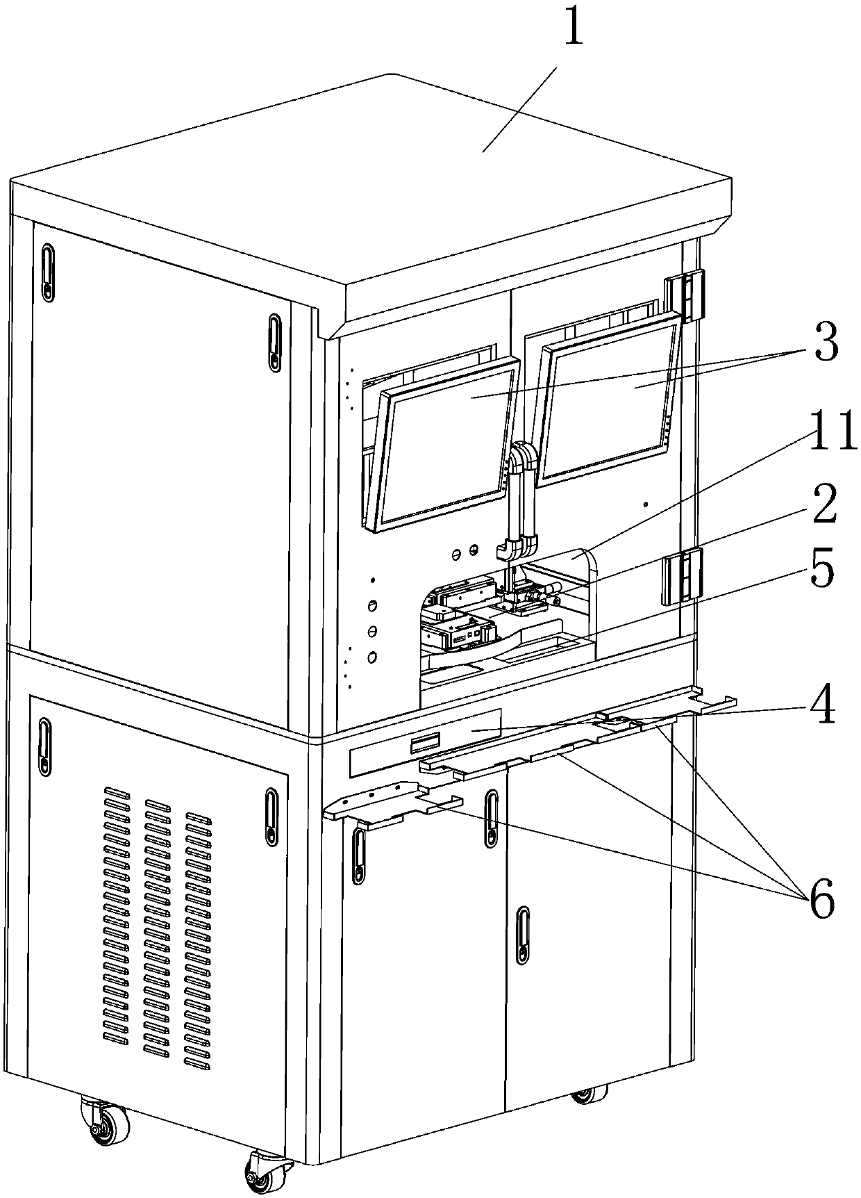 Camera module multi-point parameter automatic detection device