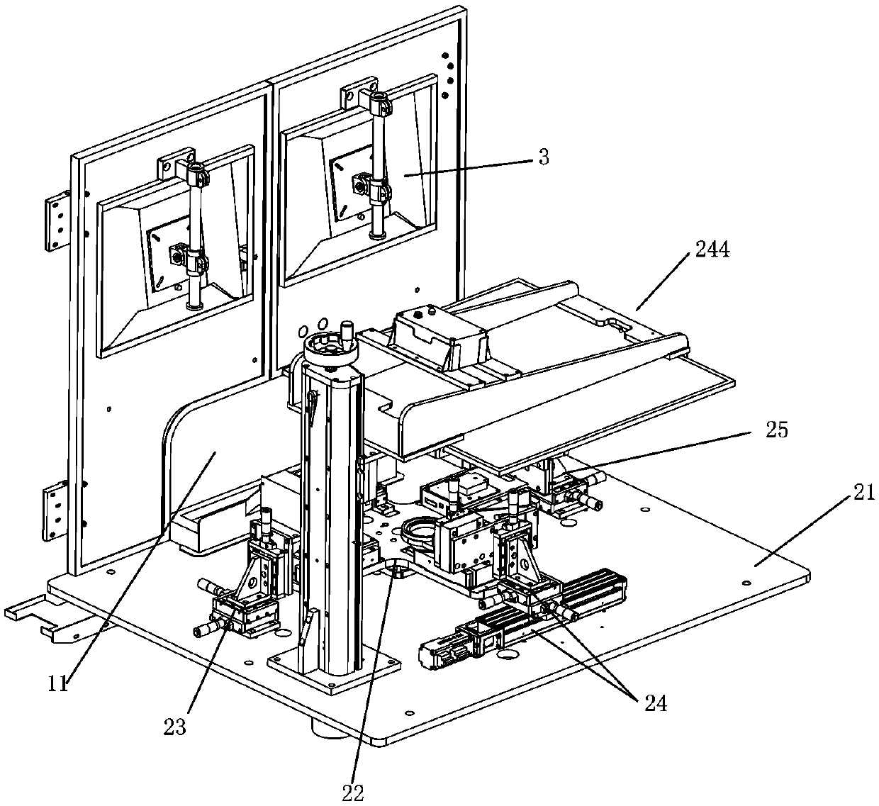 Camera module multi-point parameter automatic detection device