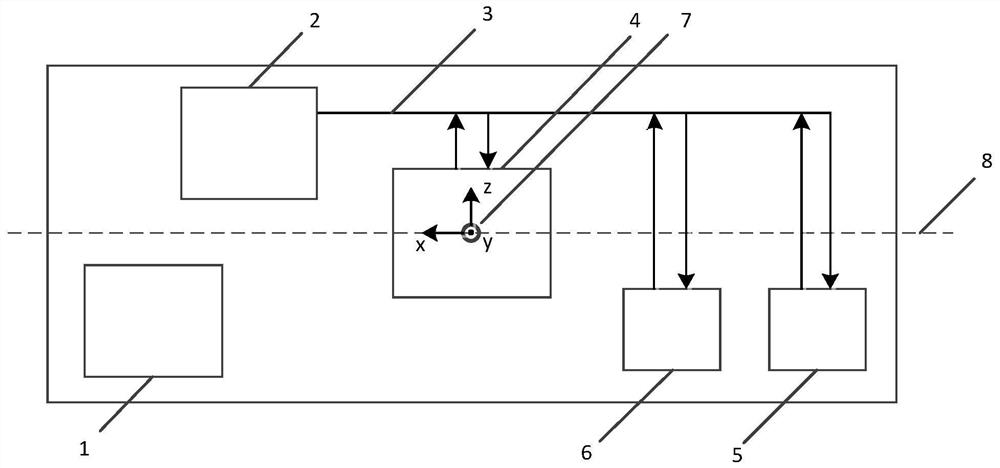 Wind tunnel free flight test model pose measurement system and measurement method