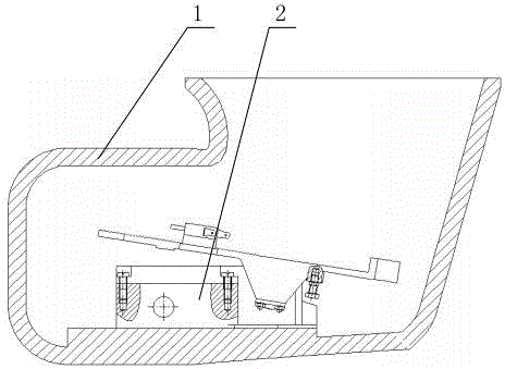 Deep-sea manned submersible foot-type motion control device