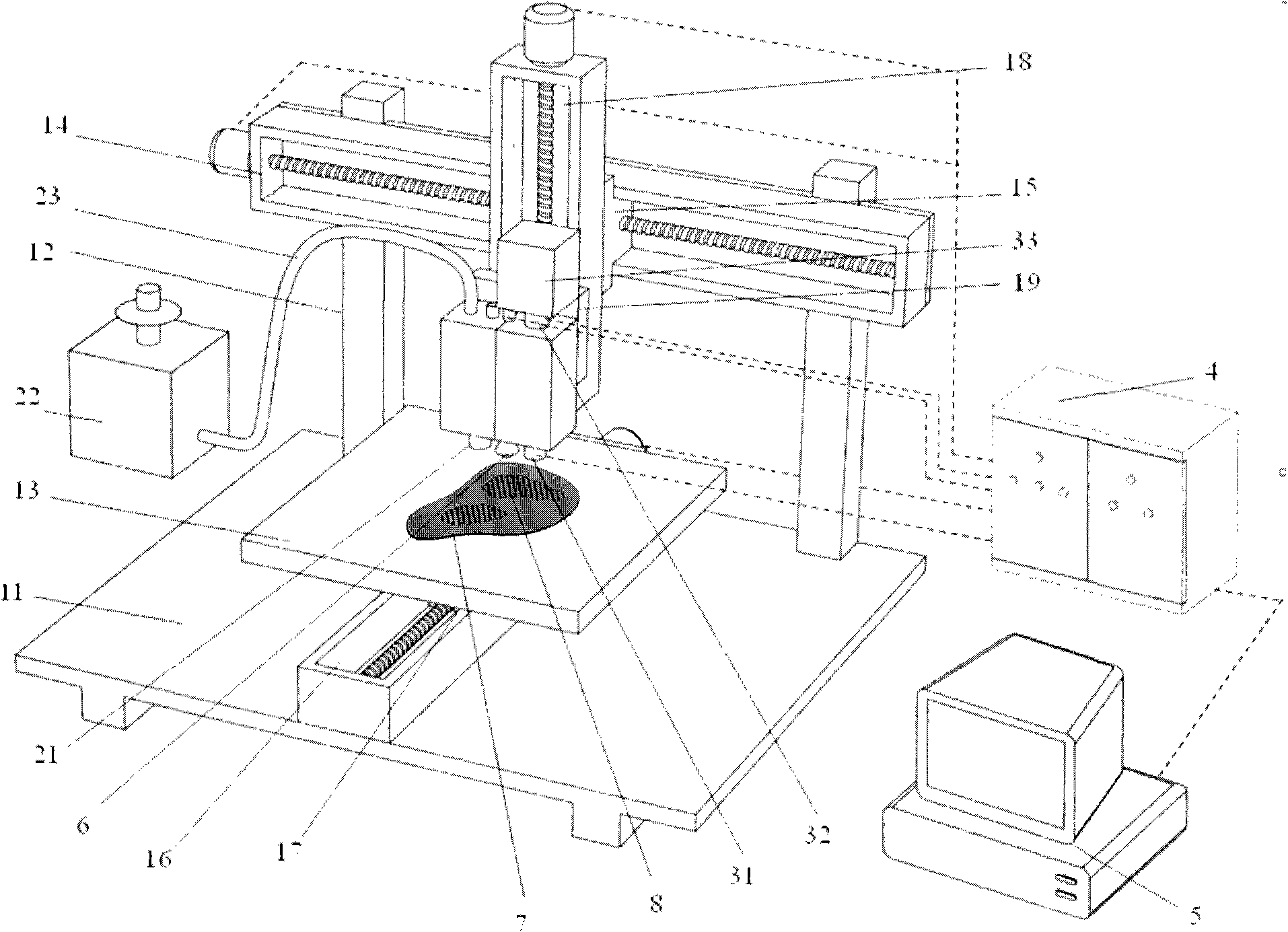 Method and device for preparing three-dimensional porous support for tissue engineering