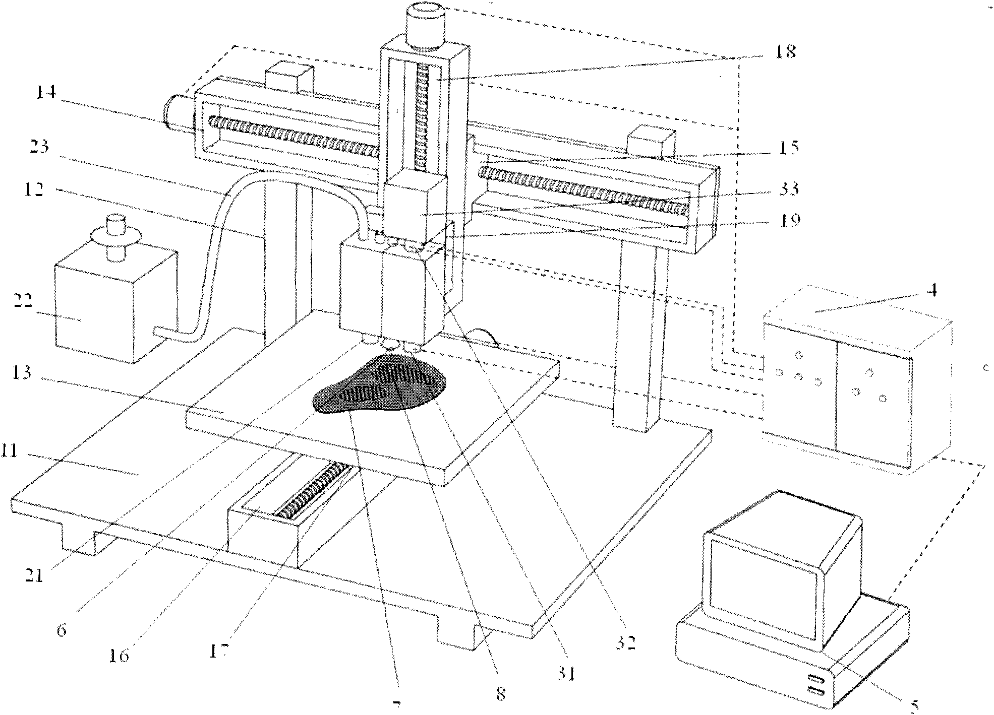 Method and device for preparing three-dimensional porous support for tissue engineering