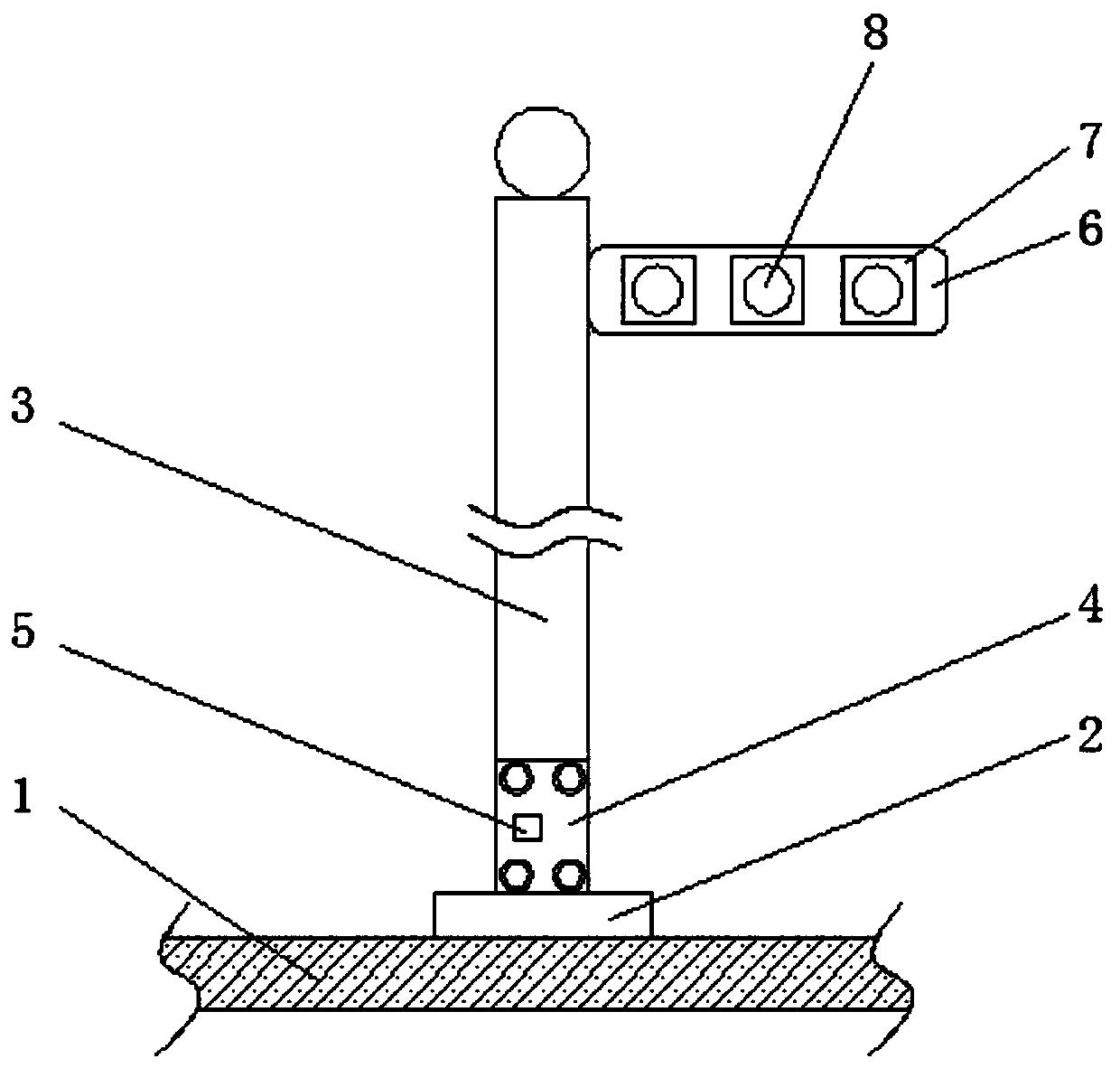 Auxiliary pilot lamp for road traffic