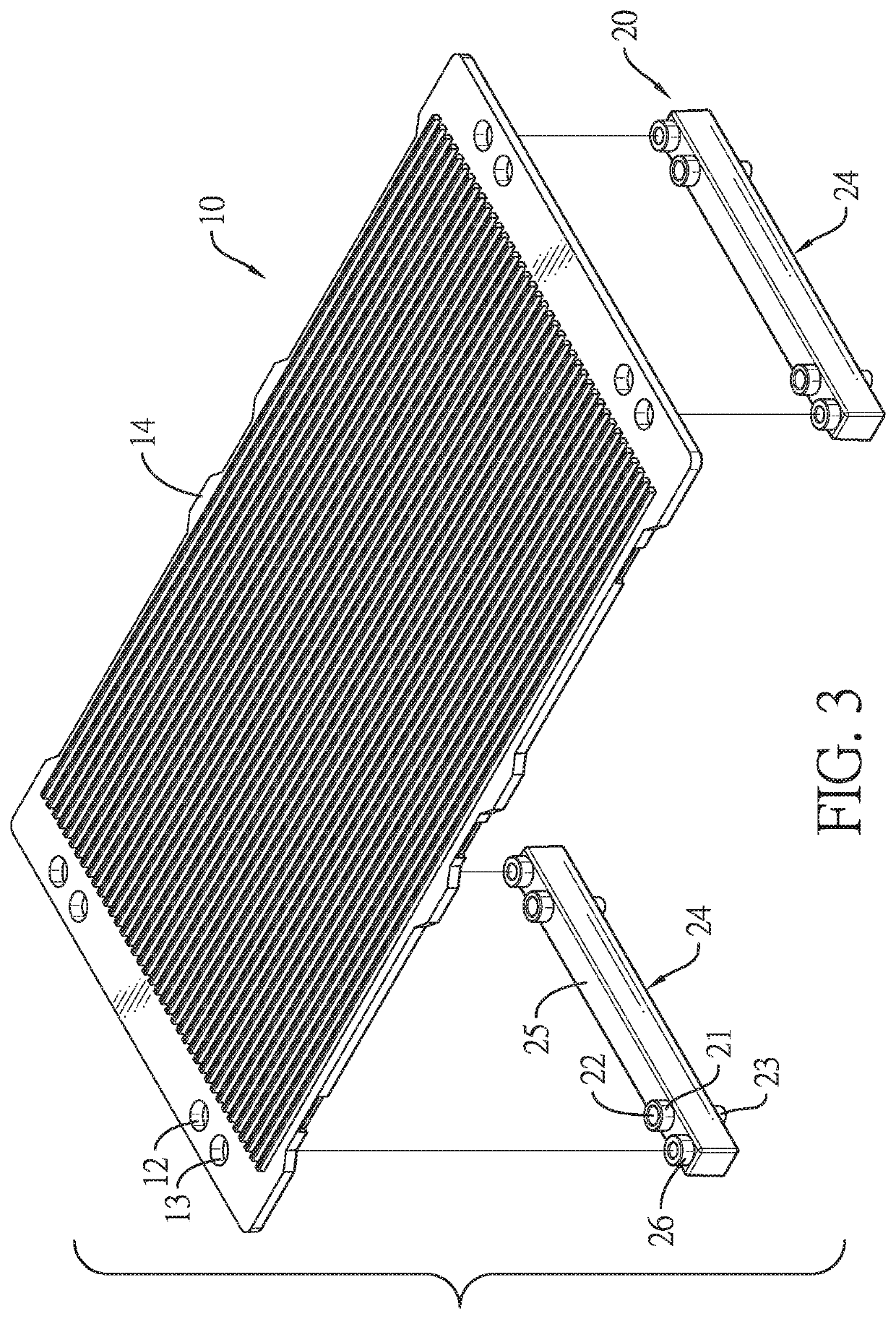 Pad supporting frame