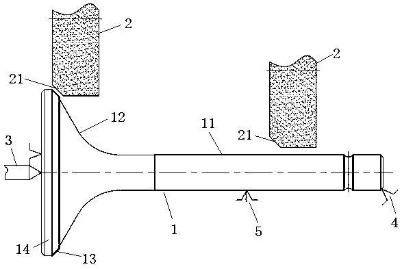 Valve grinding method