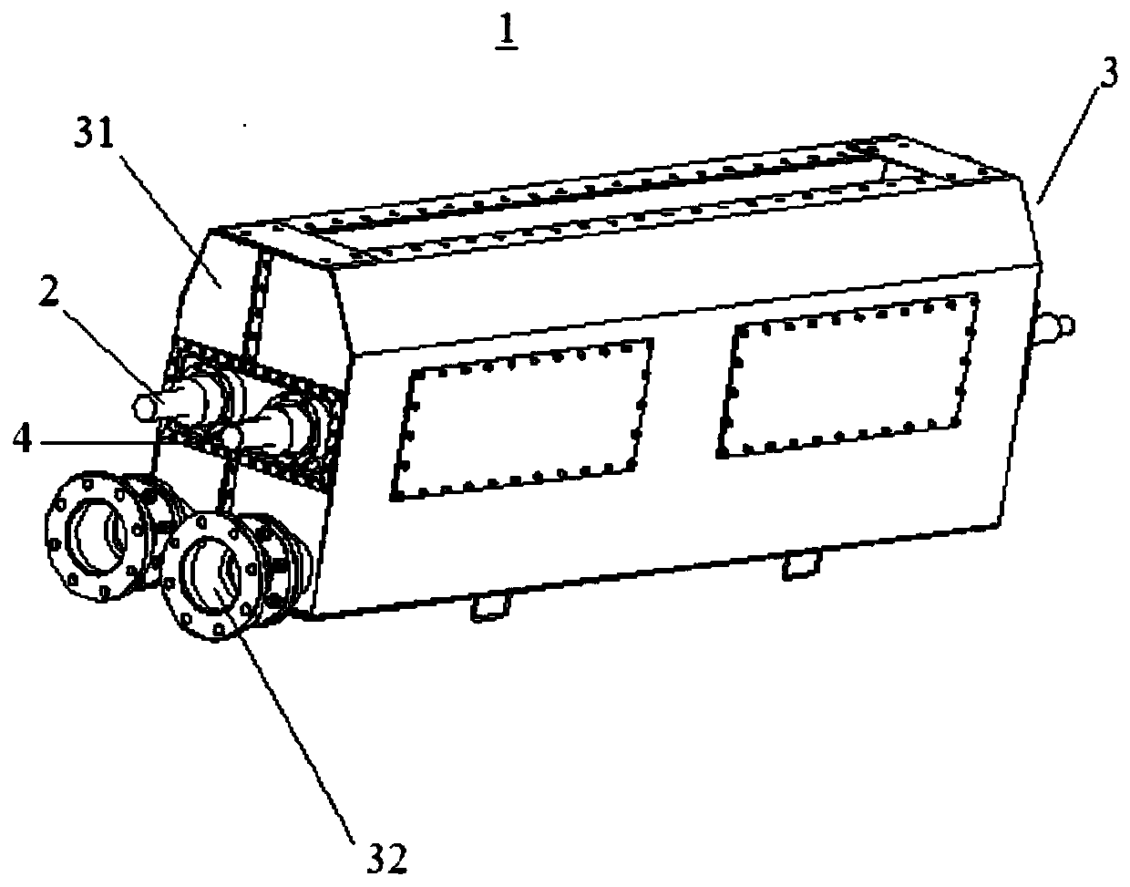 An annealing furnace inlet sealing cover device