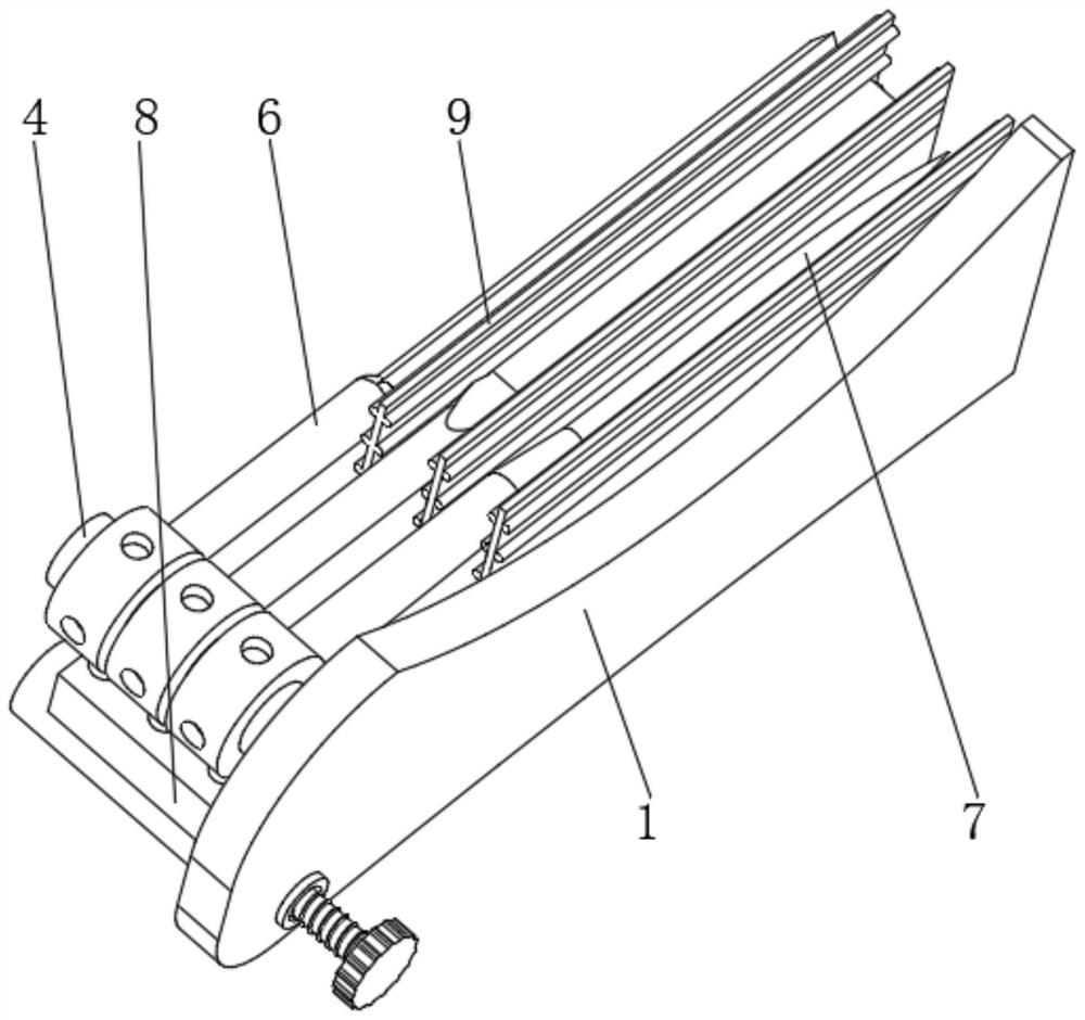 A multifunctional alloy file that is easy to carry and store