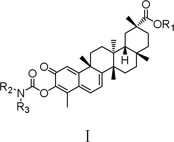 Celastrol derivative and preparation method thereof and application of celastrol derivative to preparation of antitumor medicine