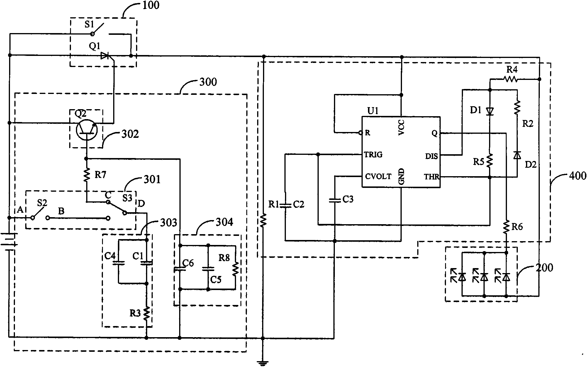 Sign light circuit and sign light