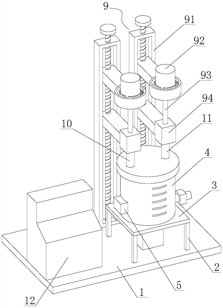 Equipment for realizing automatic titration by adopting temperature