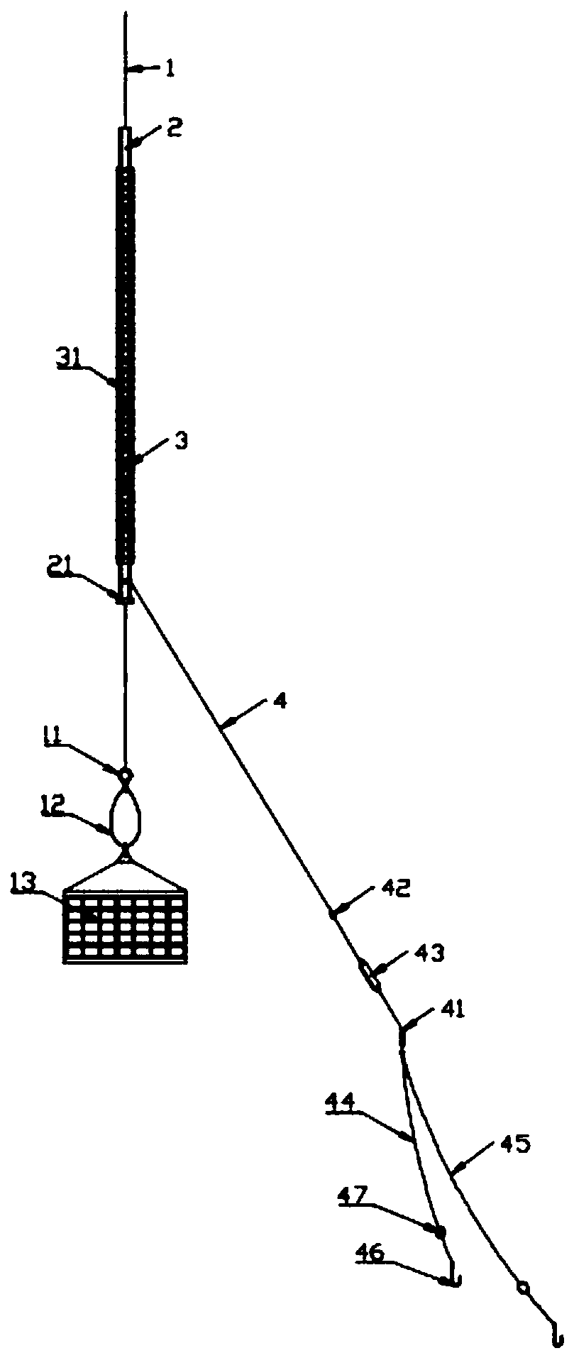 Double-line sliding fish float