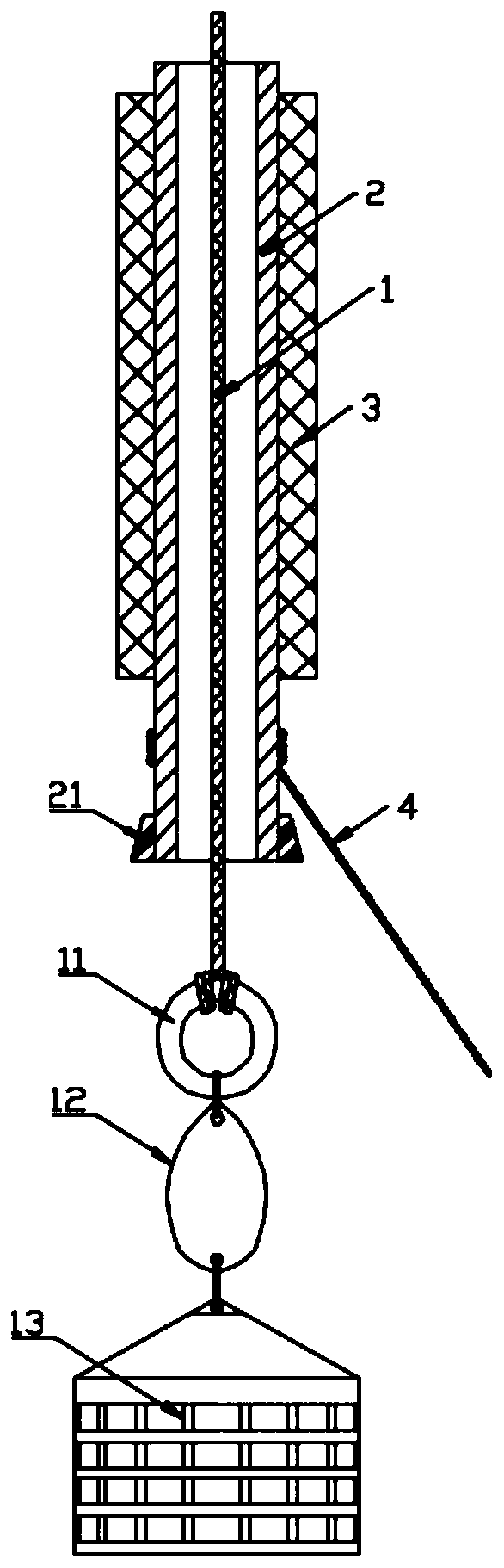 Double-line sliding fish float