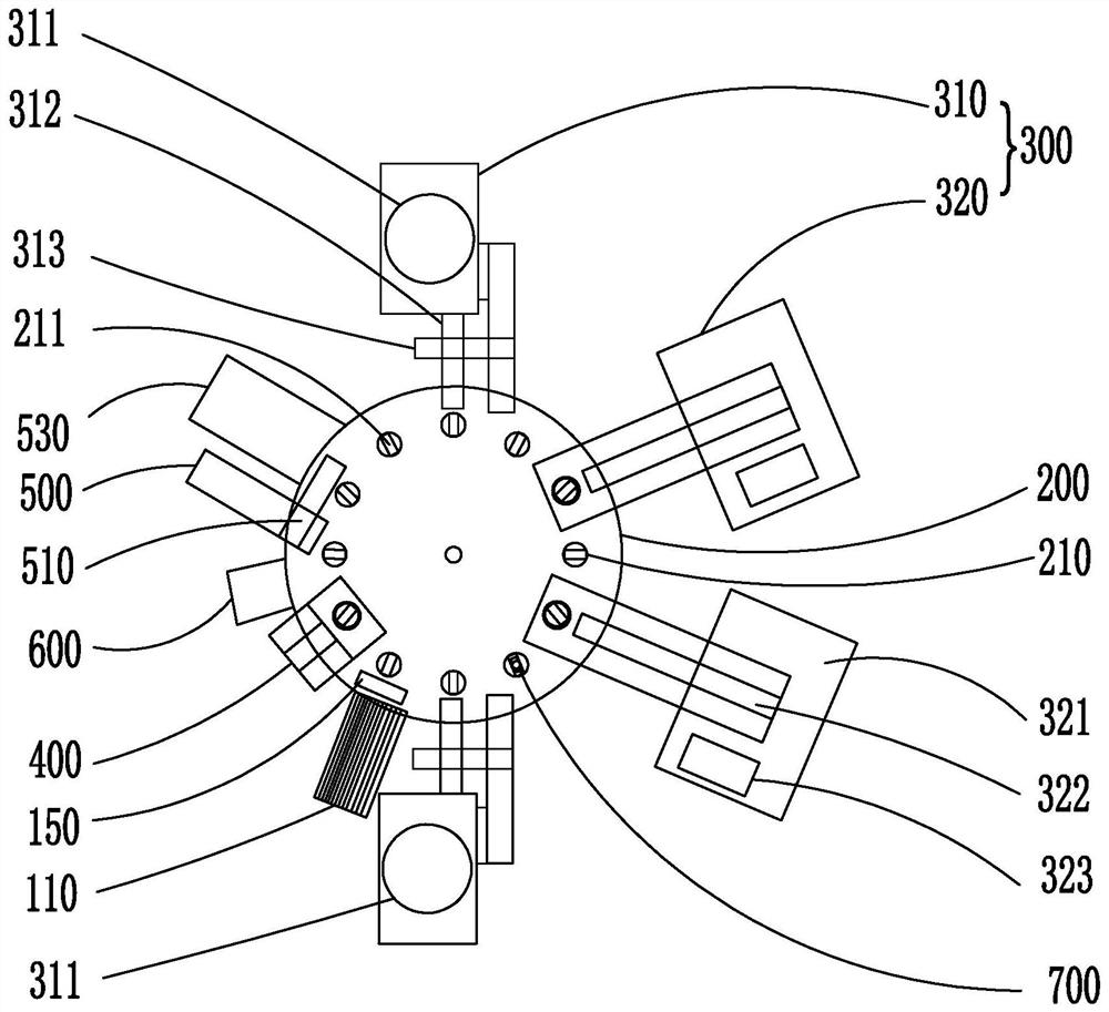 Automatic riveting equipment for motor supports