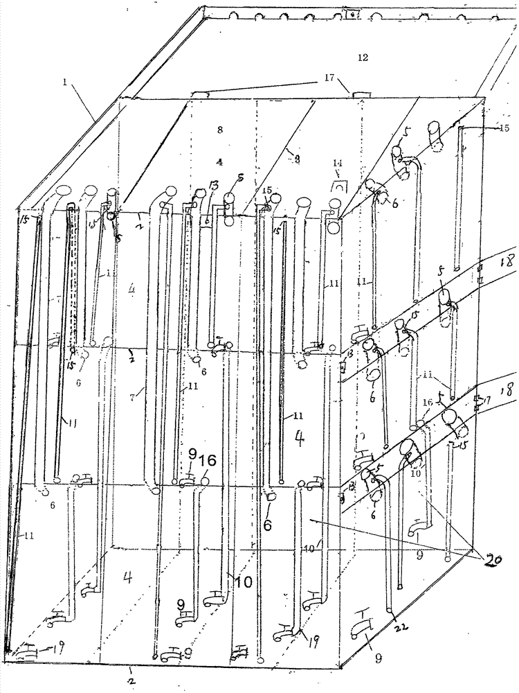 Multi-branch-pot type wine selling pot