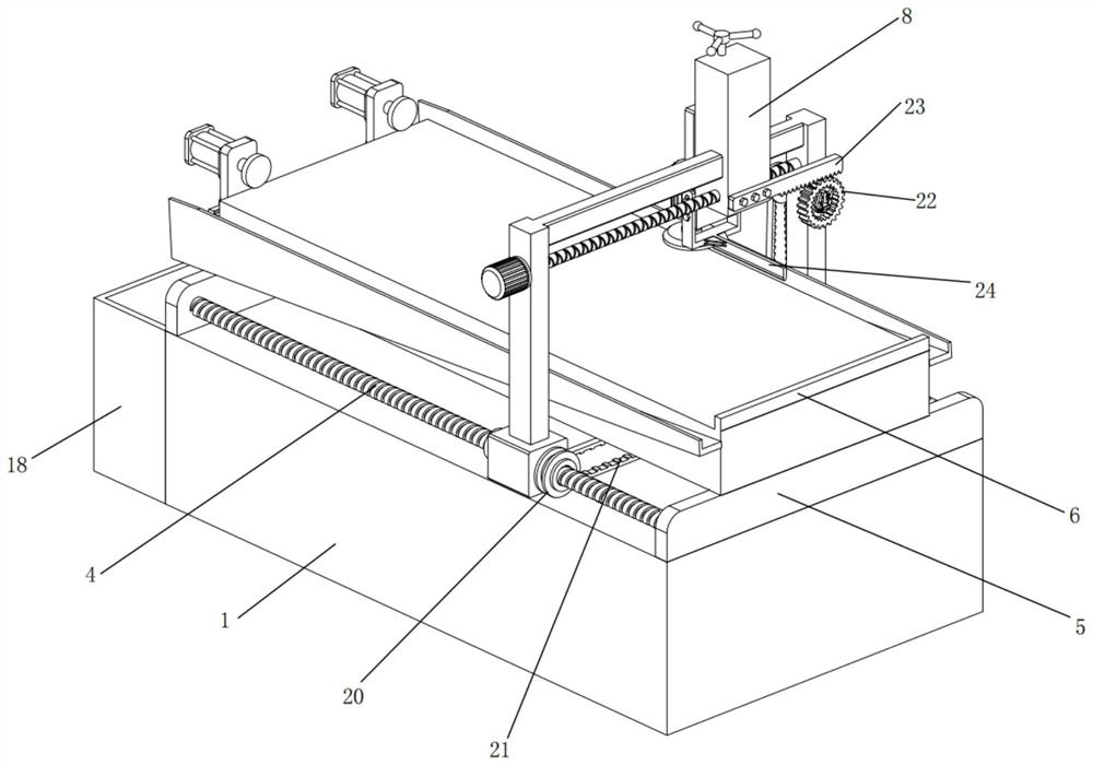 Building aluminum formwork working face machining device and method