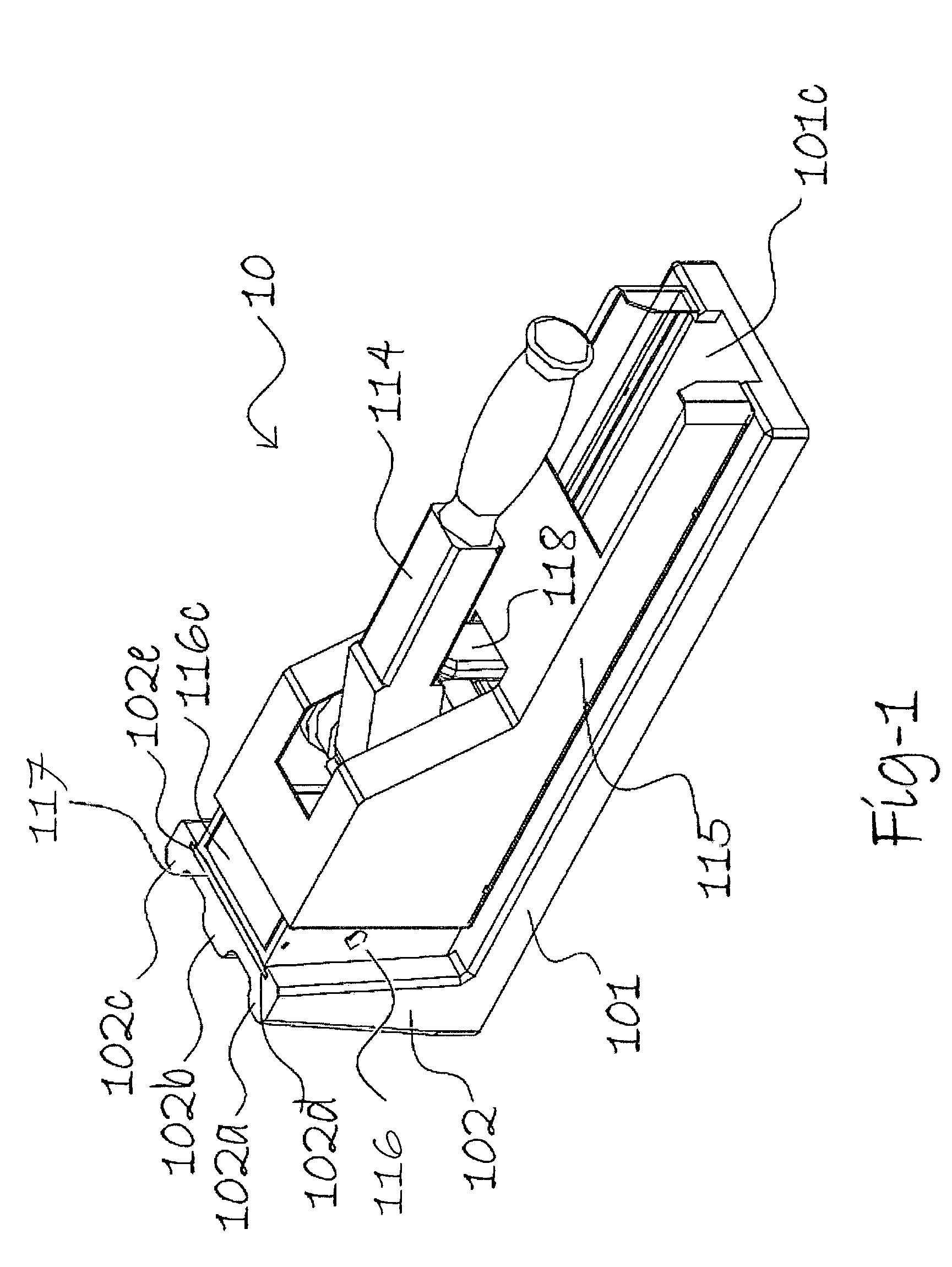 Pill crusher with gear rack