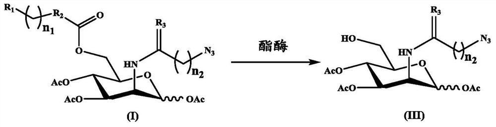 n-Azidoacetyl-d-mannosamine derivatives, preparation method thereof and application in detection of esterase