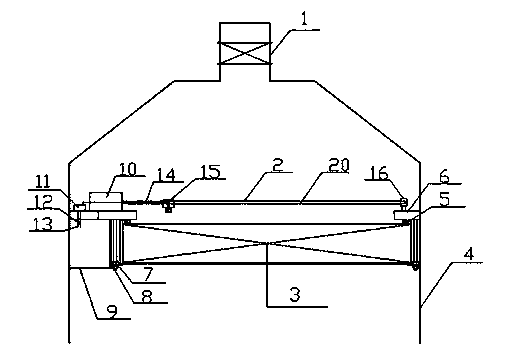 Scanning leakage detection efficient negative-pressure exhaust hood