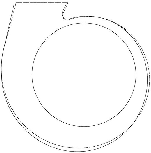 Method for generating volute profile, volute, fan system and range hood