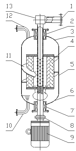 A rotary bed and a recovery method of hydrocarbon-containing exhaust gas