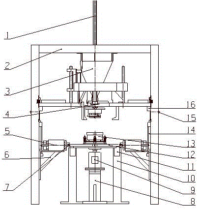 Automatic cementing machine for ultrahigh-voltage high-strength disc suspension porcelain insulator