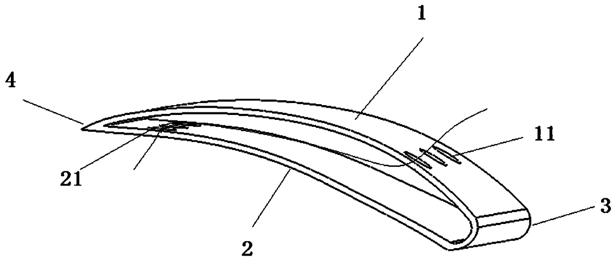 Centrifugal impeller and hollow blade thereof