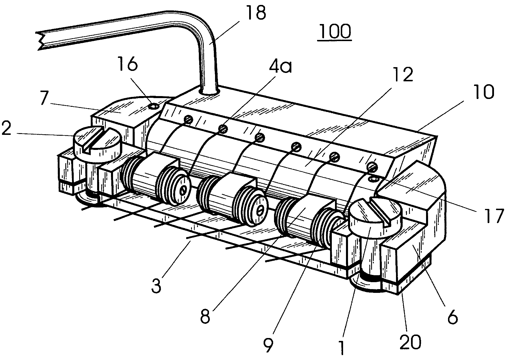 Tremolo mechanism for guitar