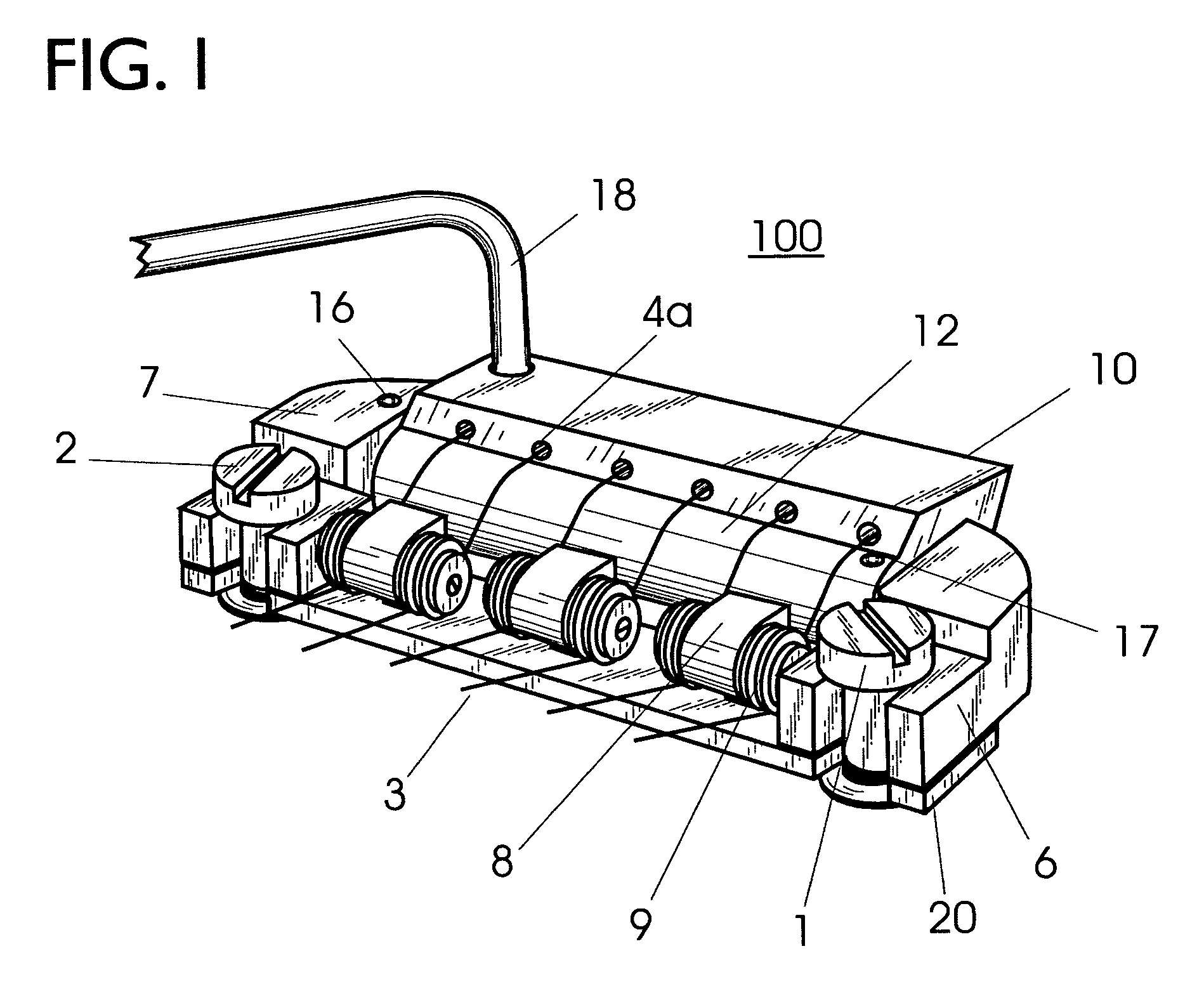 Tremolo mechanism for guitar