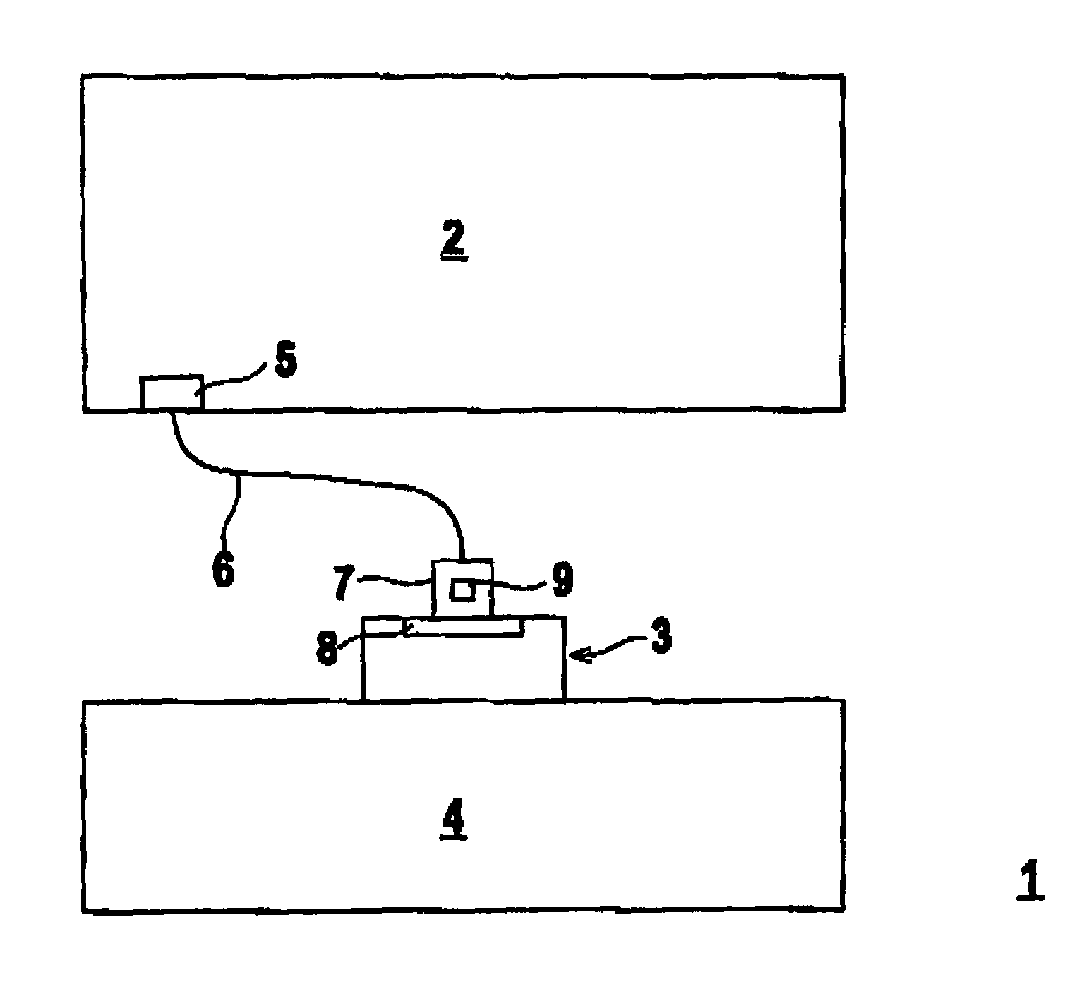 Device for detecting objects in a monitored area