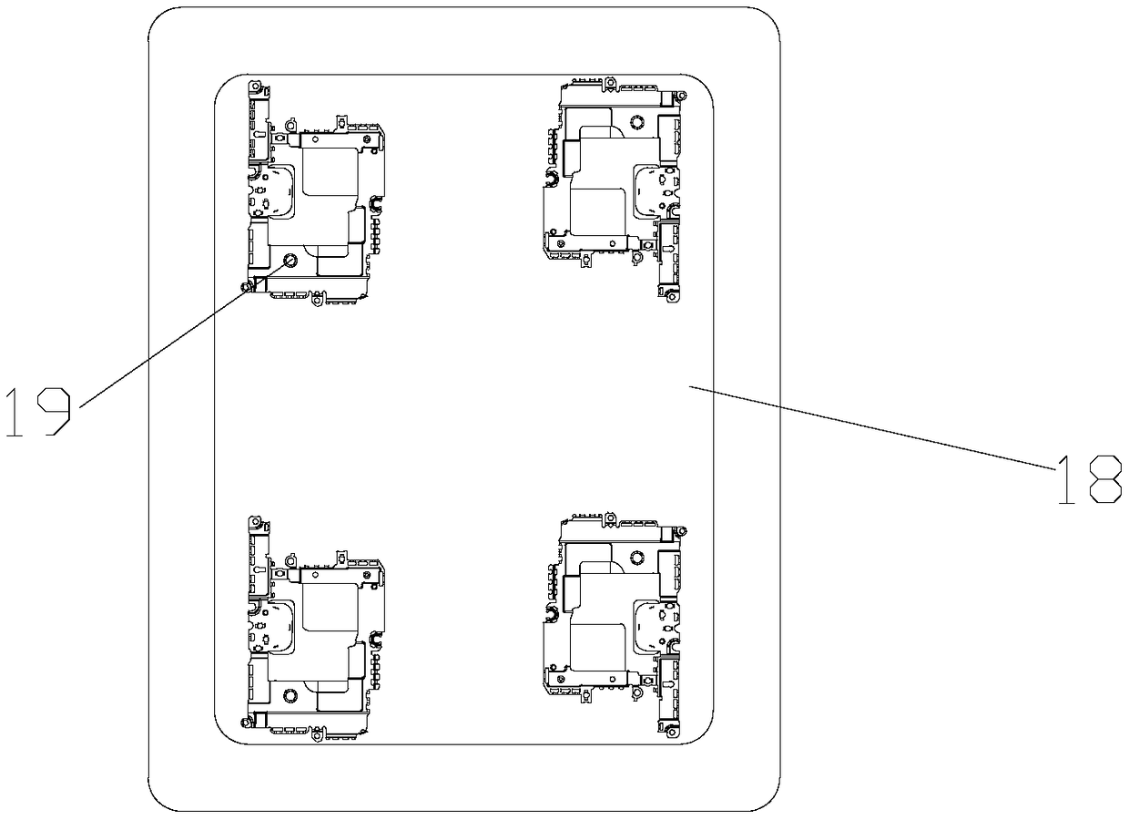 Multifunctional jig for metal implanting and product withdrawal