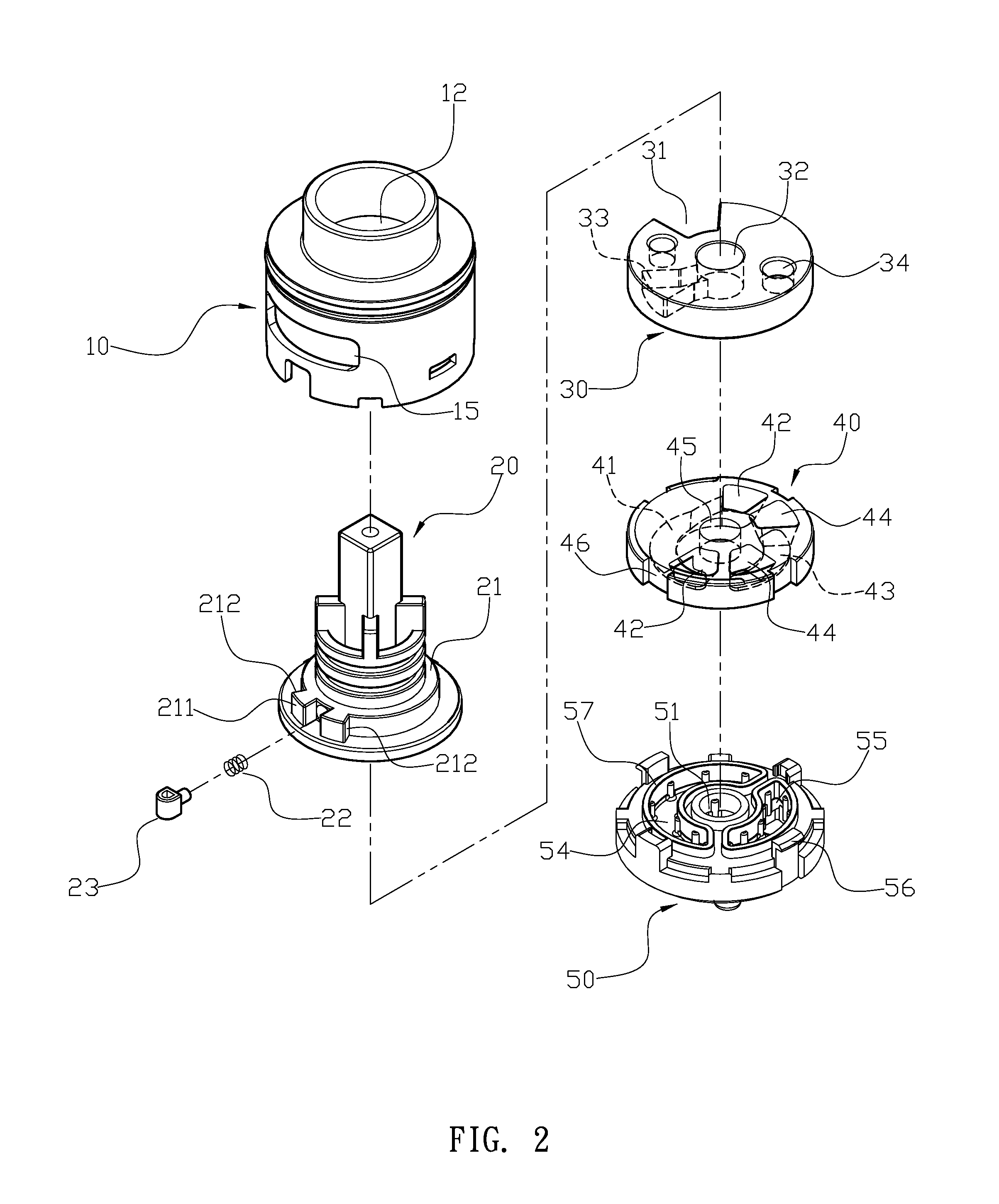 Fine ceramic control vale