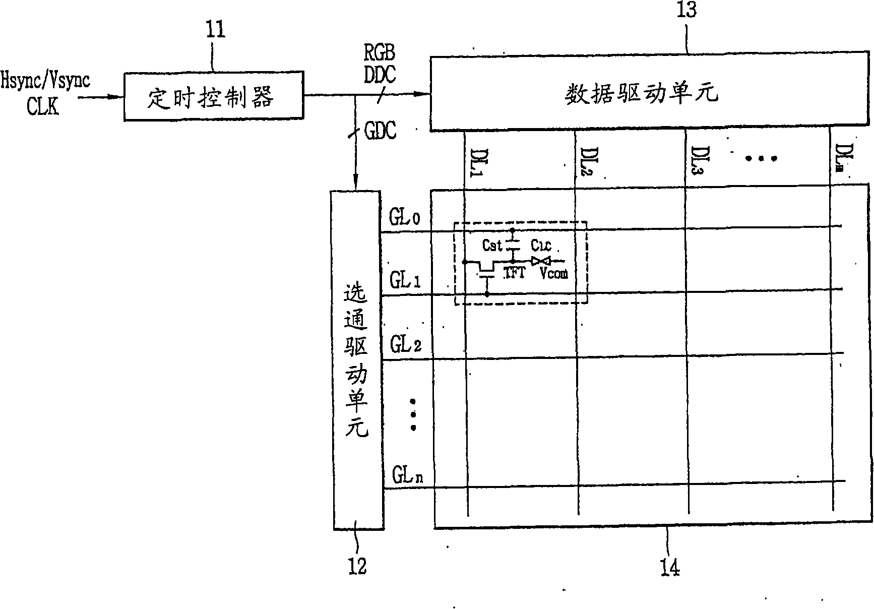 Driving circuit of liquid crystal display