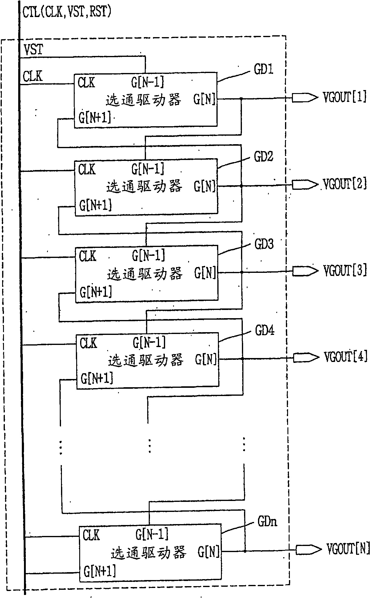 Driving circuit of liquid crystal display