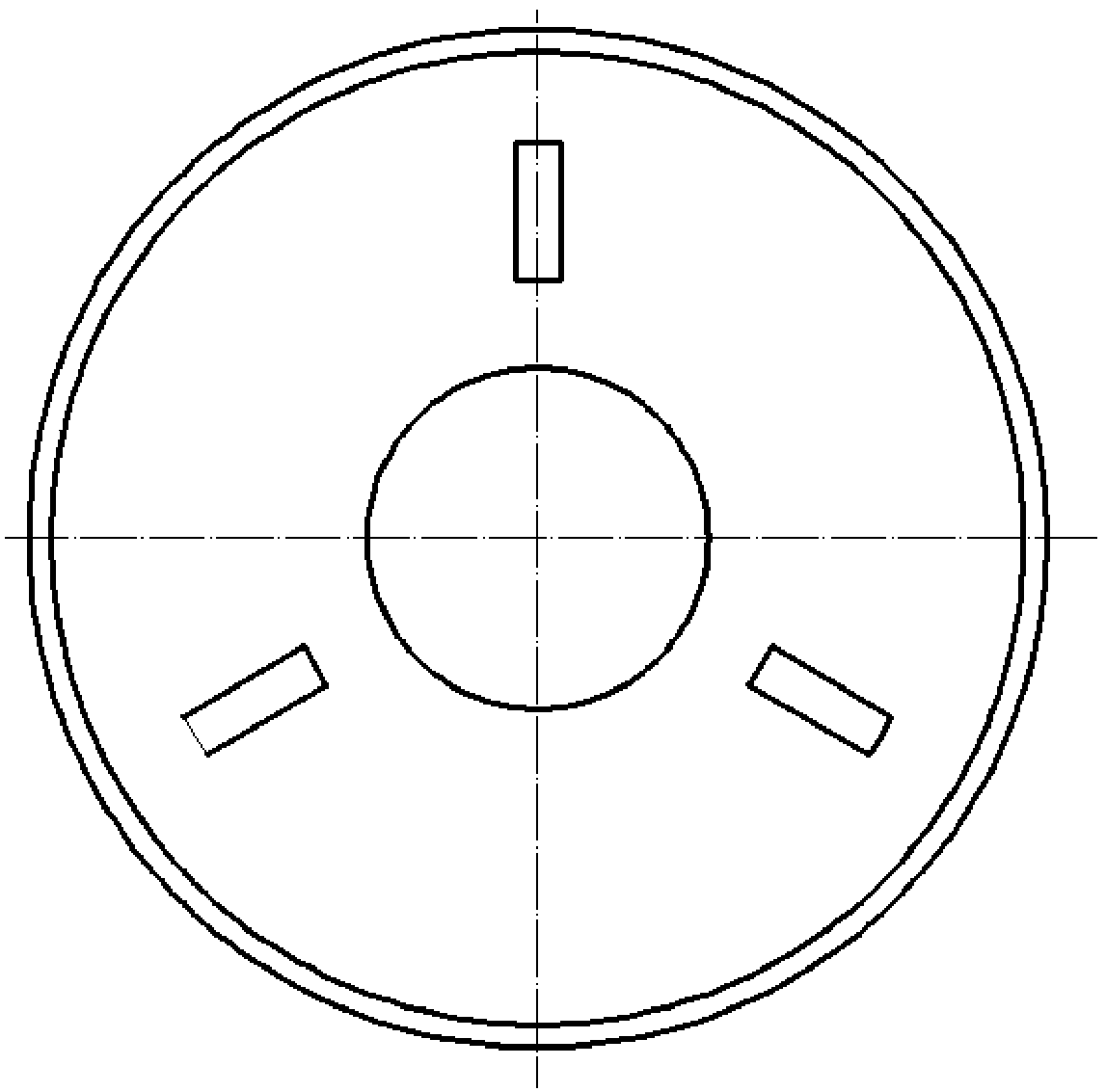 Combined fixture for grinding material flow processing for cross-section-variable special-shaped channels