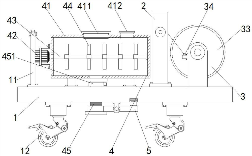 Pavement paving device for highway bridge construction