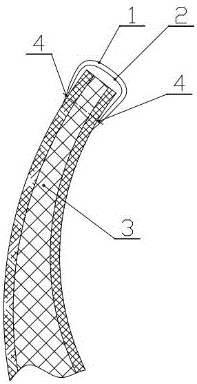 Binding technology of bra mold cup and binding structure and binding tape thereof