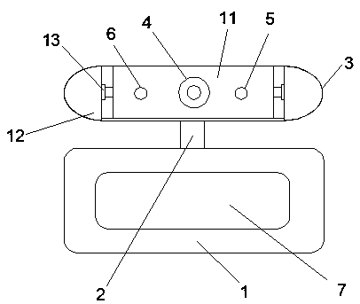 Intelligent projection watch strap ring