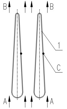 Heat exchange base tube for direct air-cooling condenser