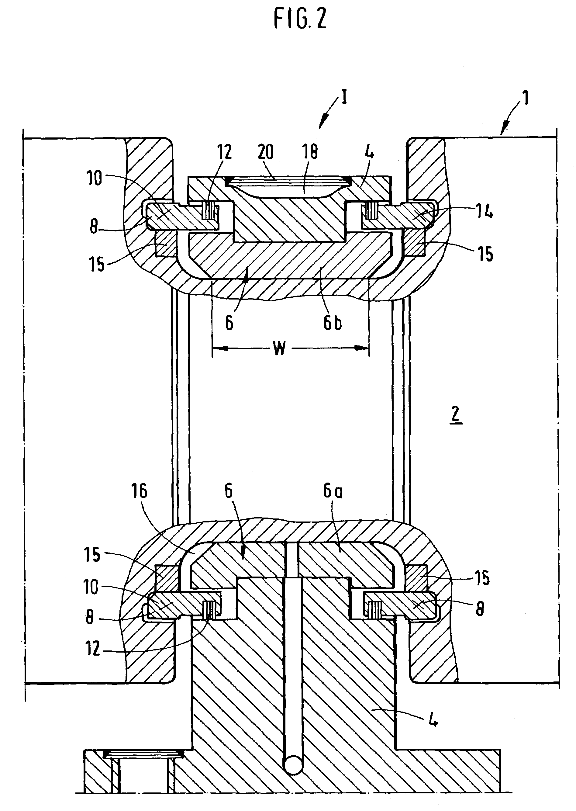 Guide roller assembly for a continuous casting plant