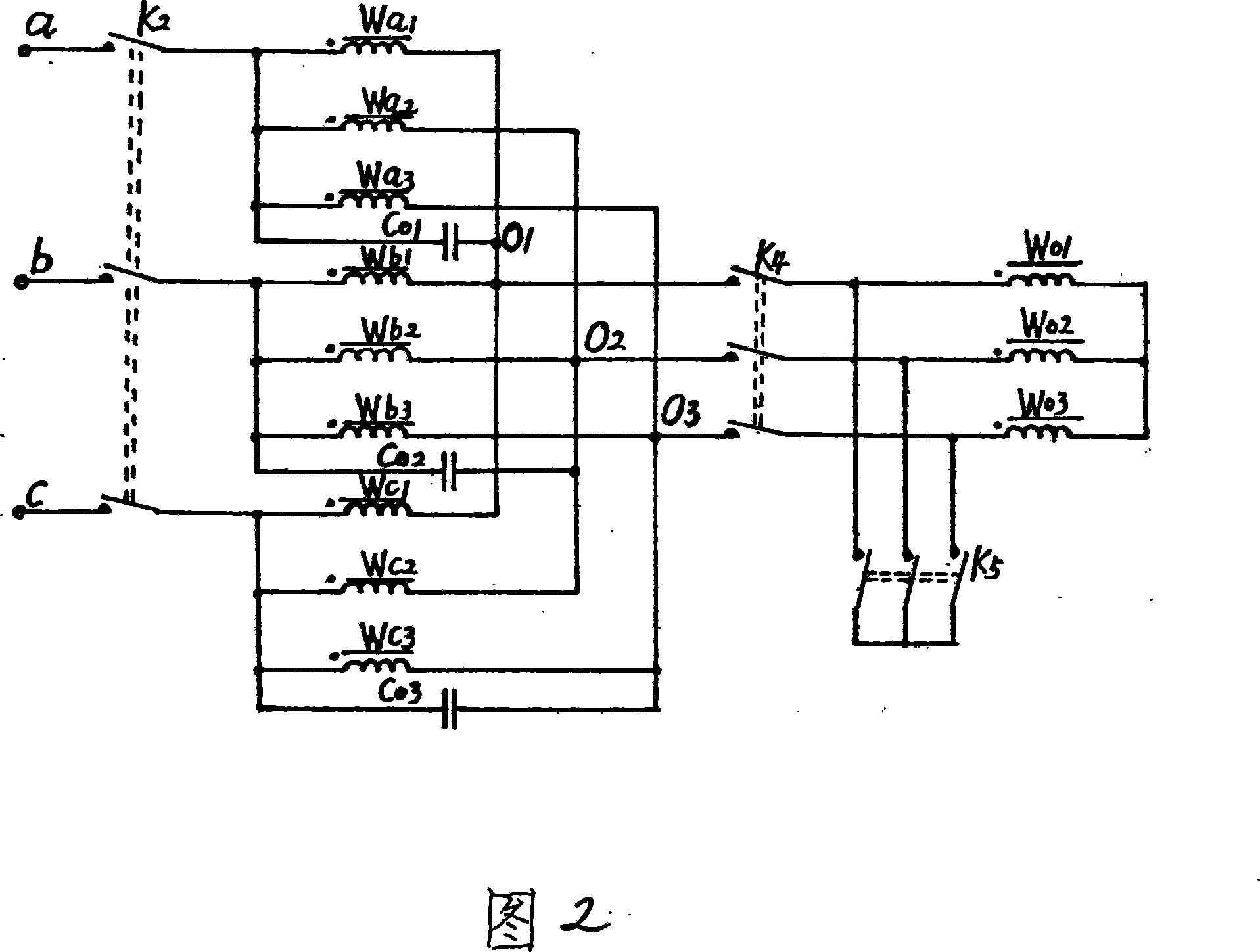 Combination compensated type wound rotor asynchronous machine