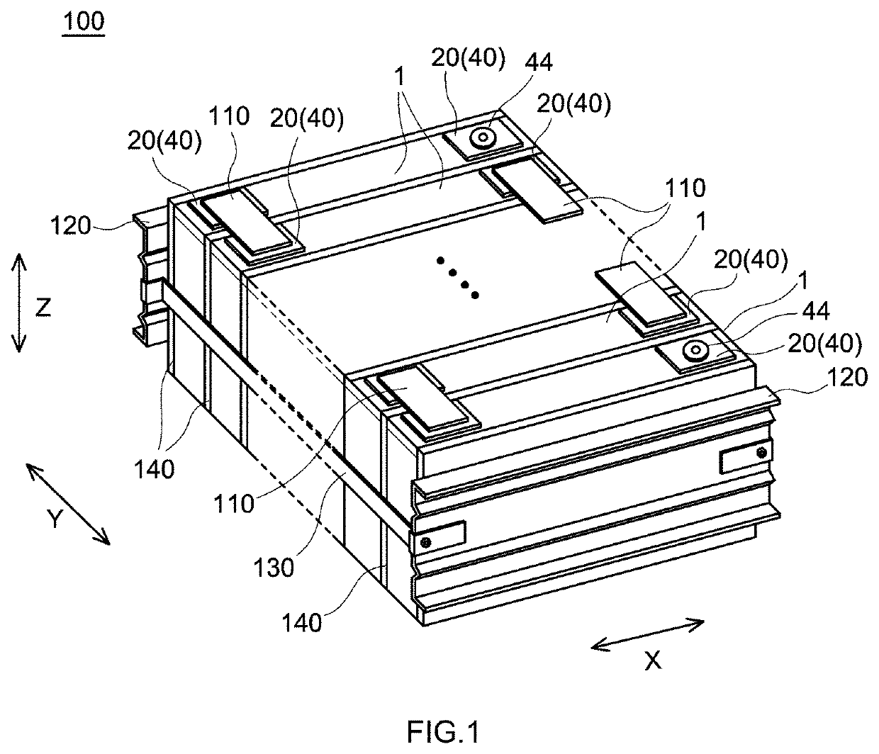 Assembled battery