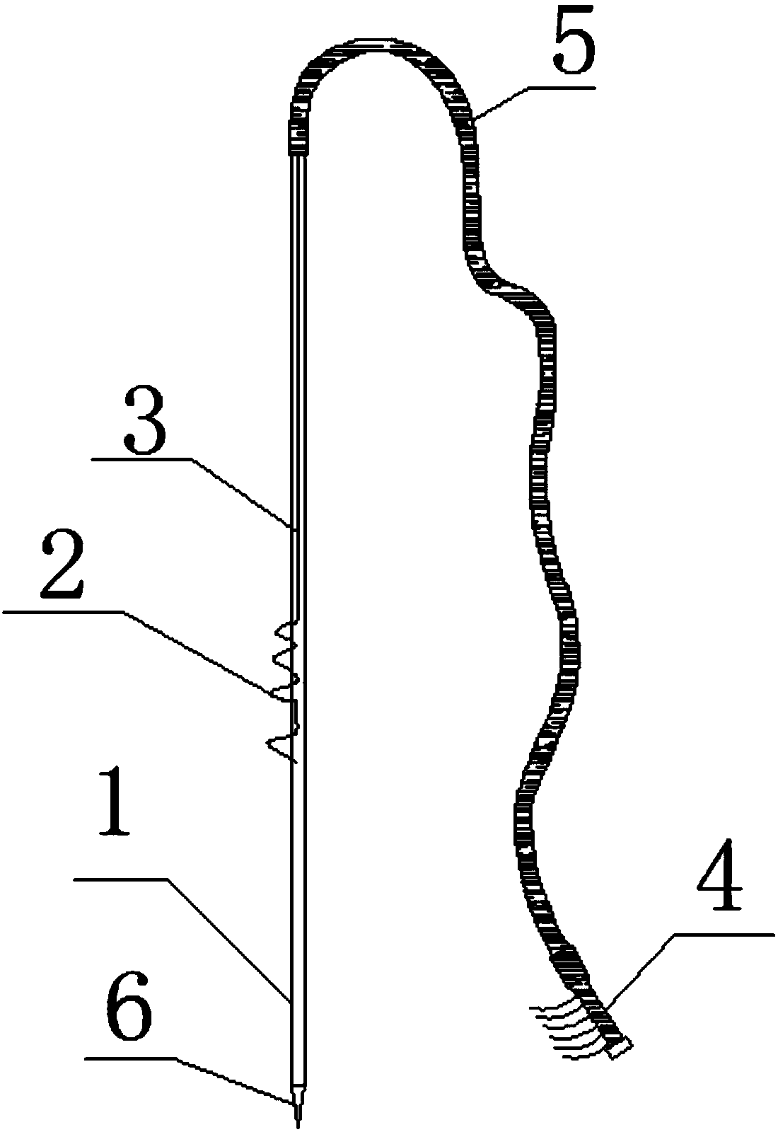 Probe used for measuring oxido reduction potential of wetland soil from different depth