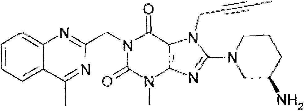 Linagliptin impurity, and preparation method and application thereof