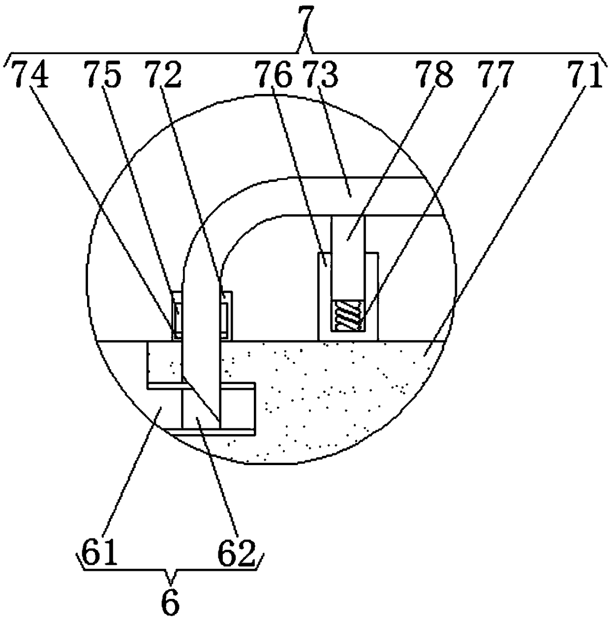 Spiral reciprocating based eel slicing device for processing canned eel