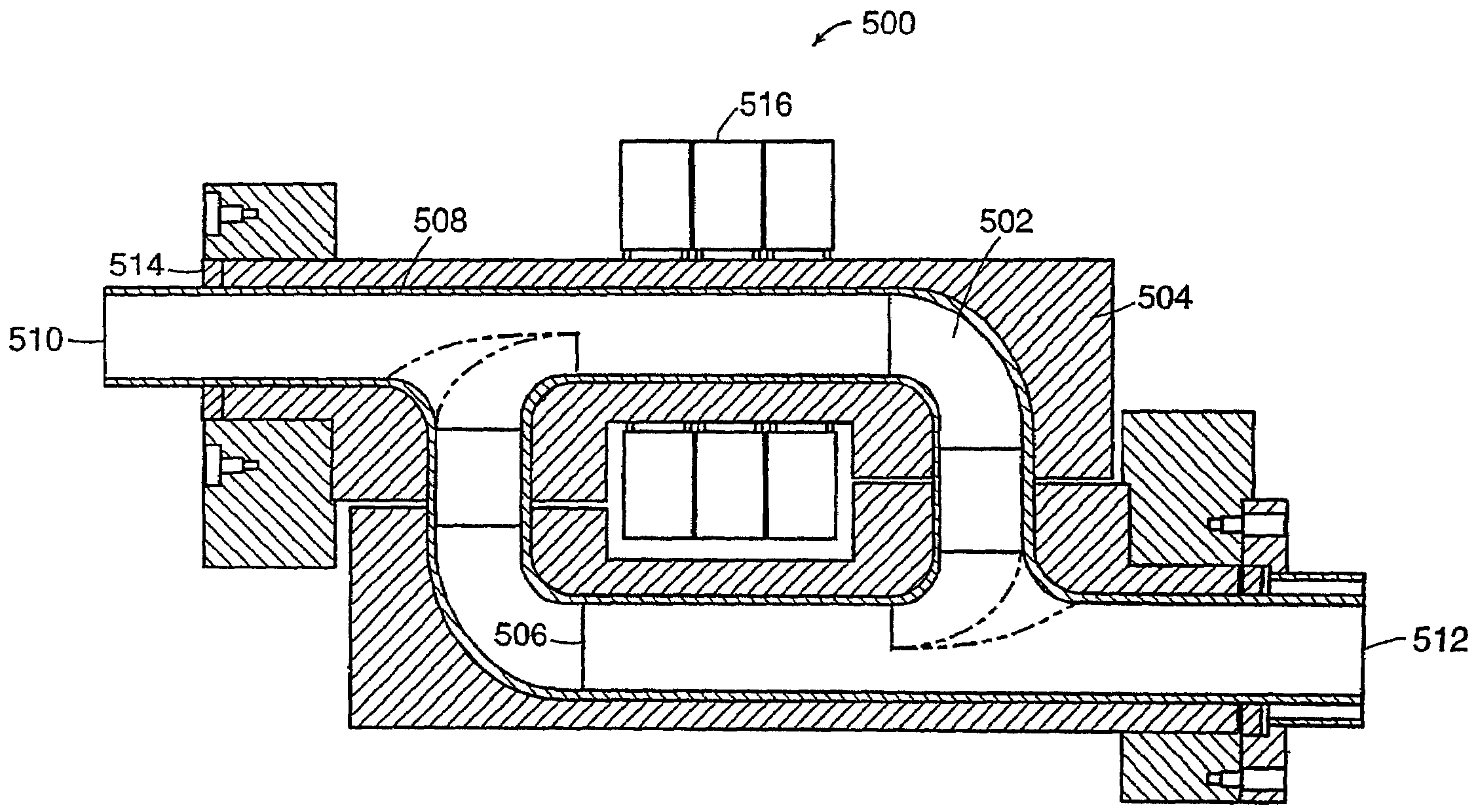 Method and apparatus for processing metal bearing gases