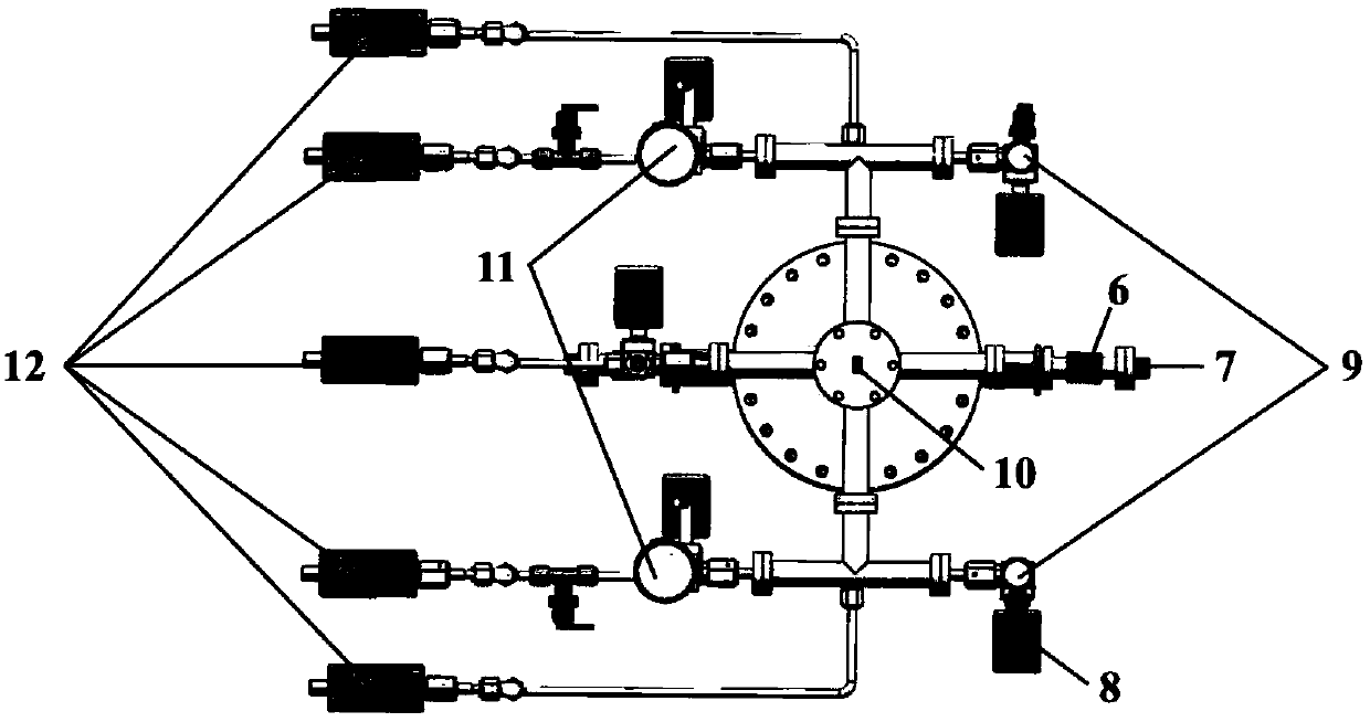 Ultrasonic fluidized atomic layer deposition device for fully dispersing and coating of micro-nanometer particles