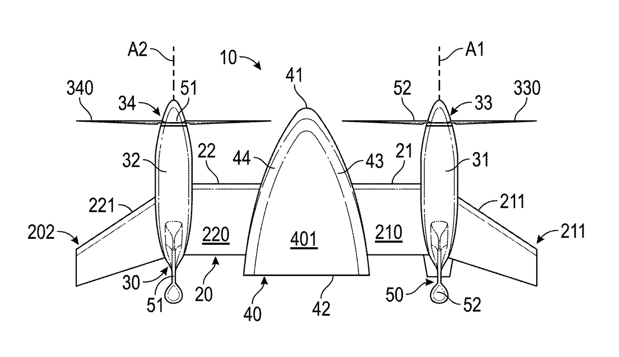 Delta fuselage for vertical take-off and landing (VTOL) aircraft