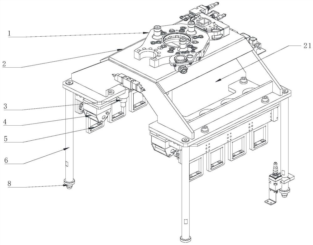 Automatic dismounting mechanism for test fixture