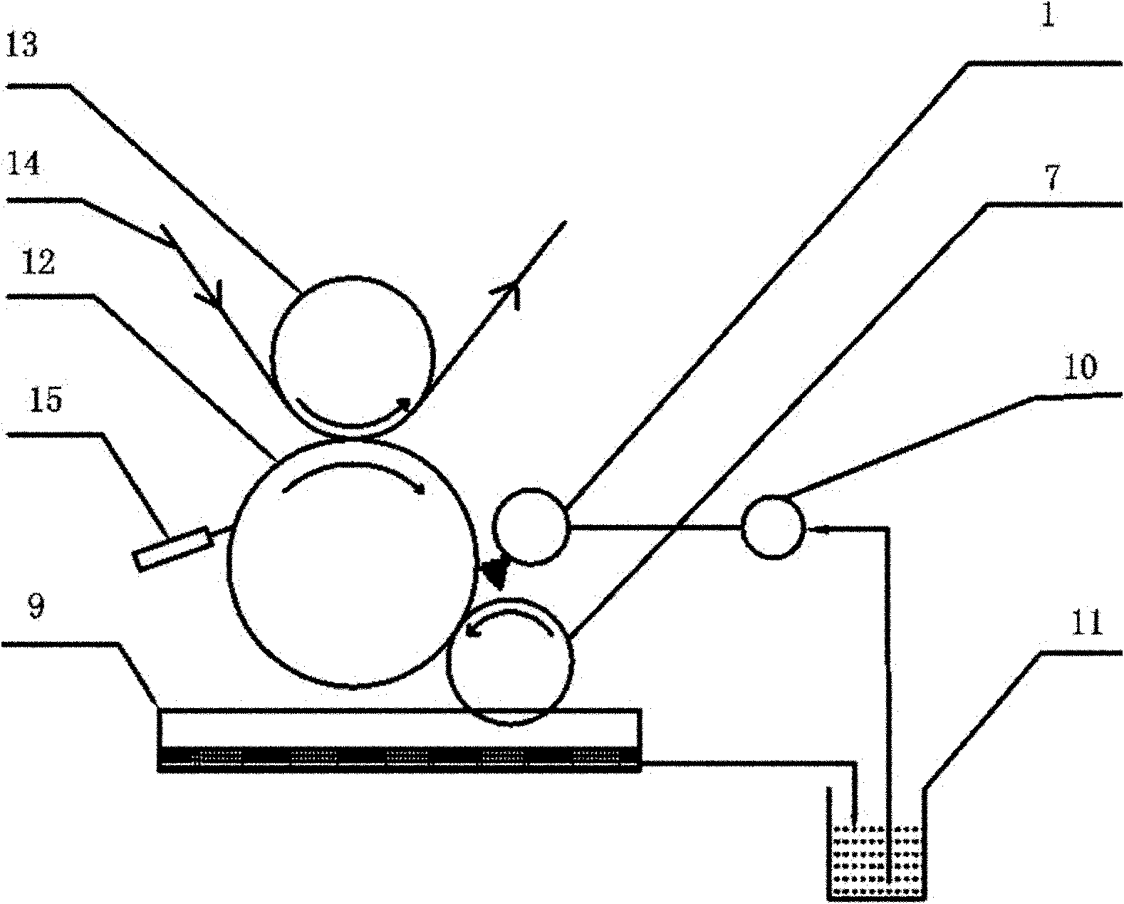 Ink jetting and supplying device of unit type intaglio press