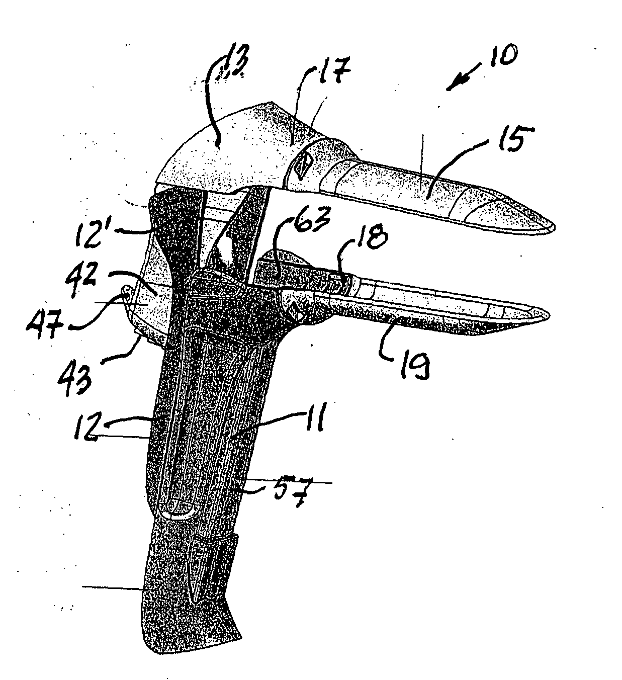 Multi-positionable vaginal speculum with removable blades